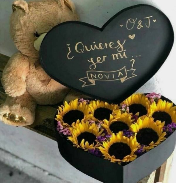 caja de flores